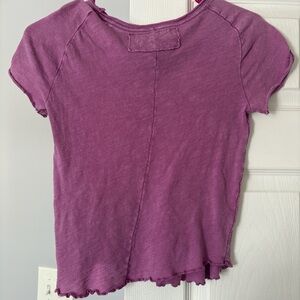 We The Free Magenta Short Sleeve Top